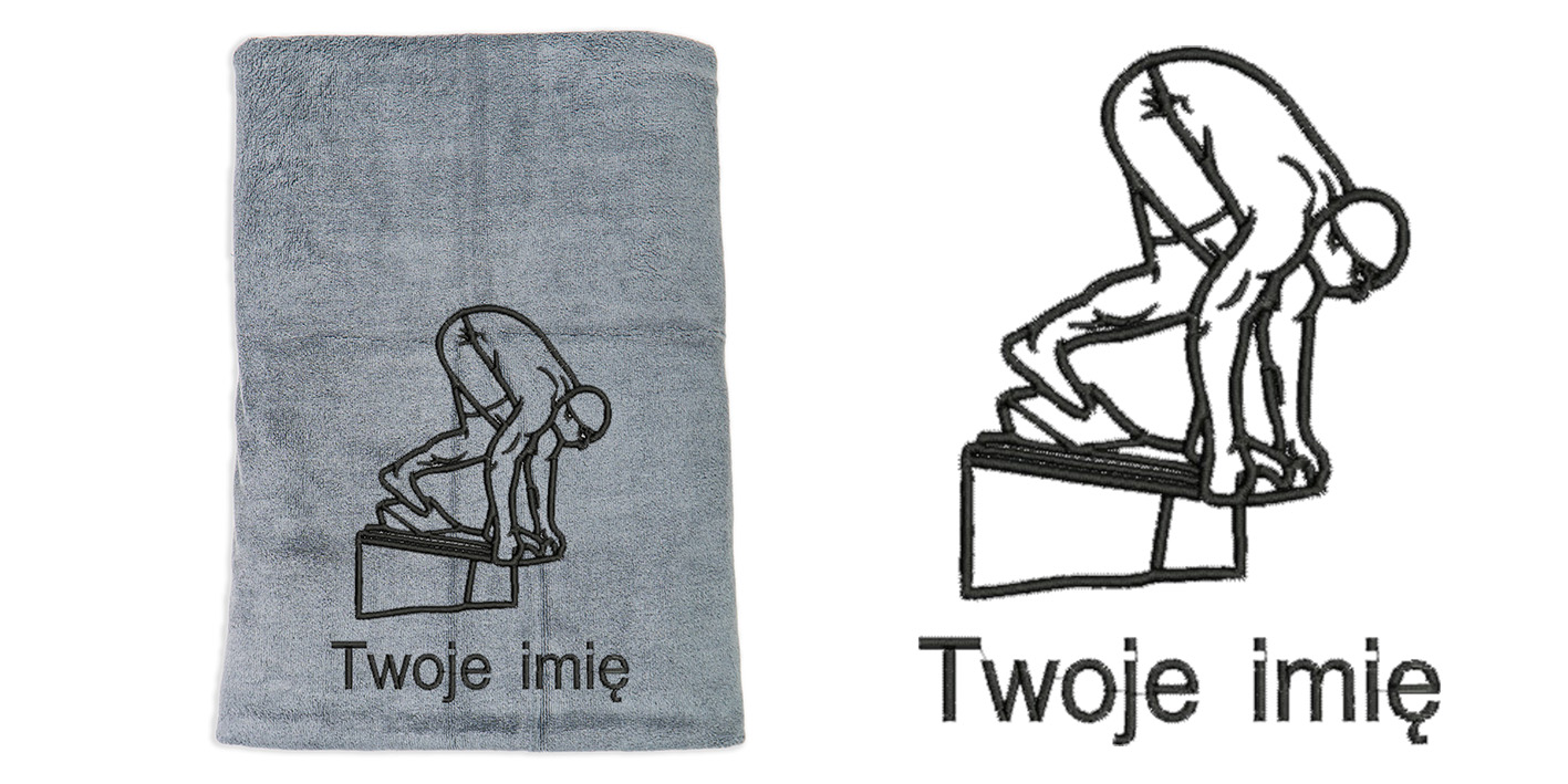 ręcznik szybkoschnący z mikrofibry dla pływaka